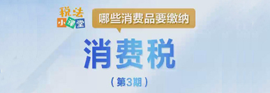 税法小课堂：哪些消费品要缴纳消费税？